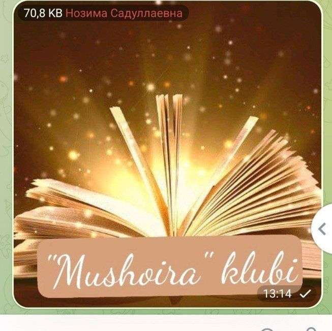 Mushoira klubi o'tkaziladi