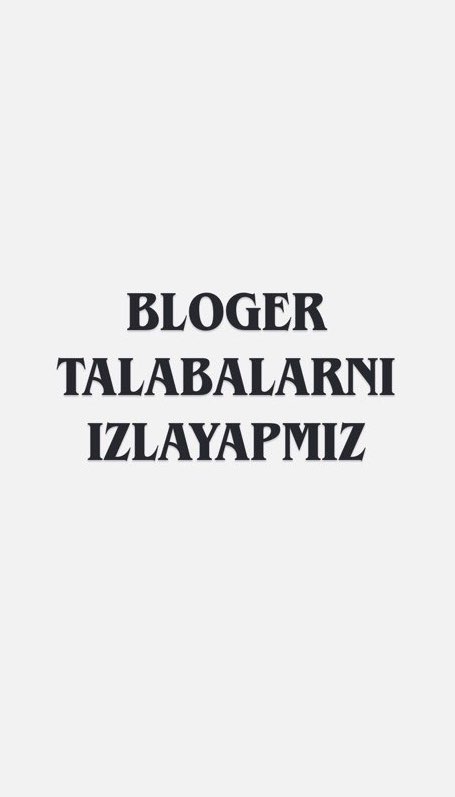 Bloger yoki instagramda aktiv talabalar diqqatiga