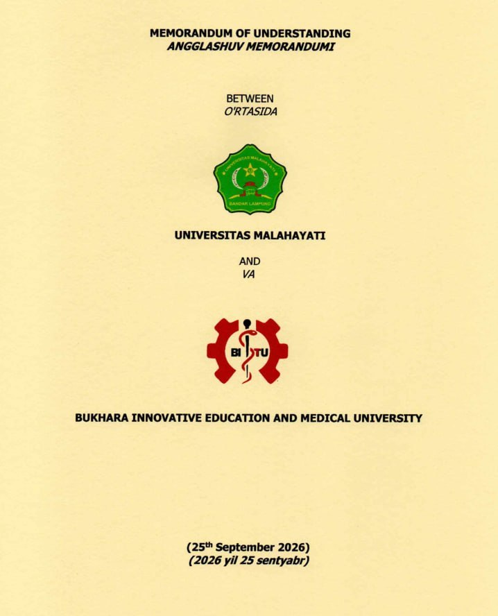 🌏 BITU VA UNIVERSITAS MALAHAYATI — XALQARO HAMKORLIK! 🤝